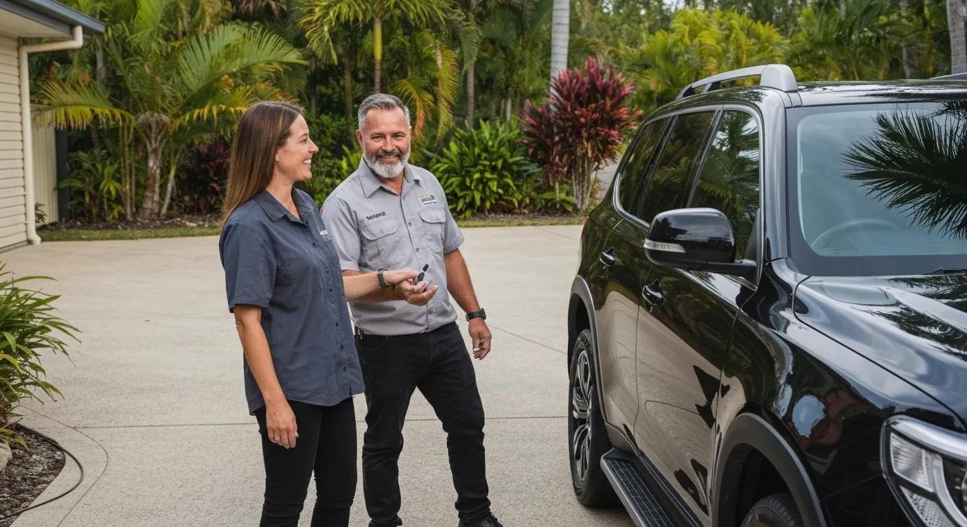 Mobile vehicle inspection service at a residential location in Queensland